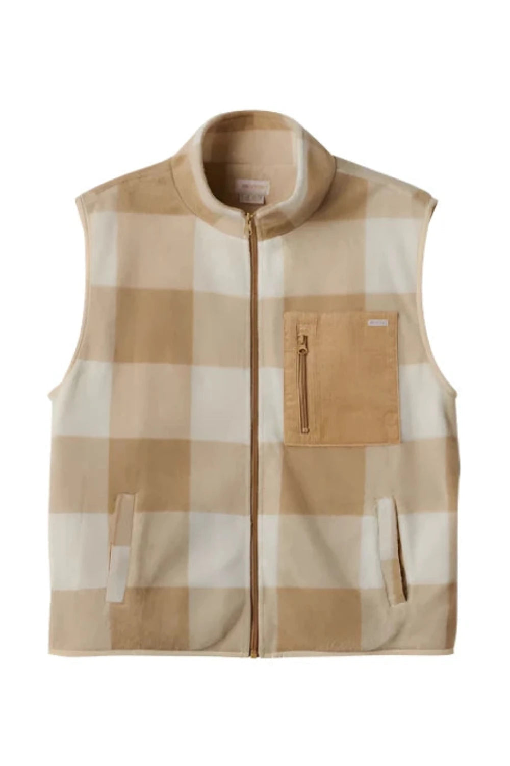 BRIXTON Women's Arctic Fleece Vest Sand Women's Vests Brixton