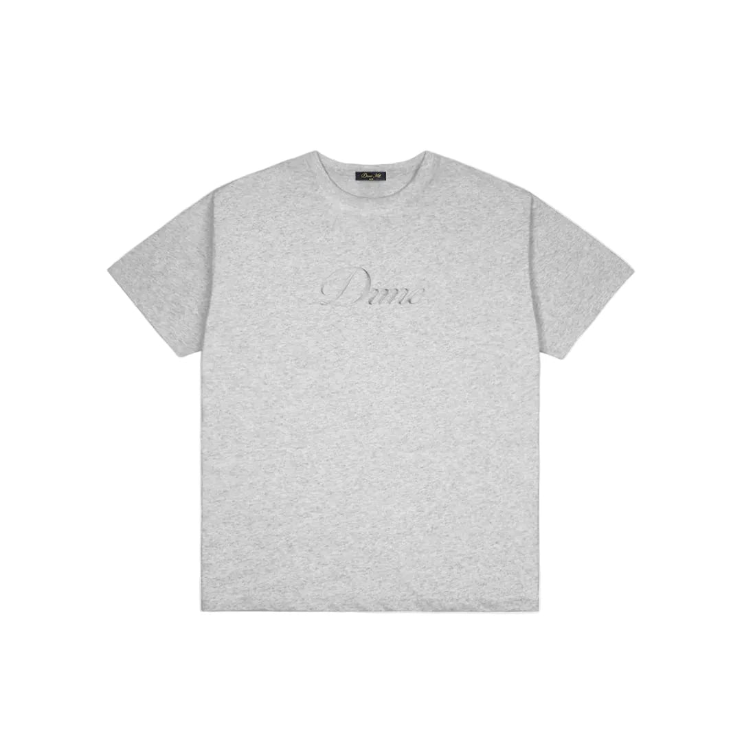 DIME Cursive T-Shirt Heather Grey Men's Short Sleeve T-Shirts Dime MTL