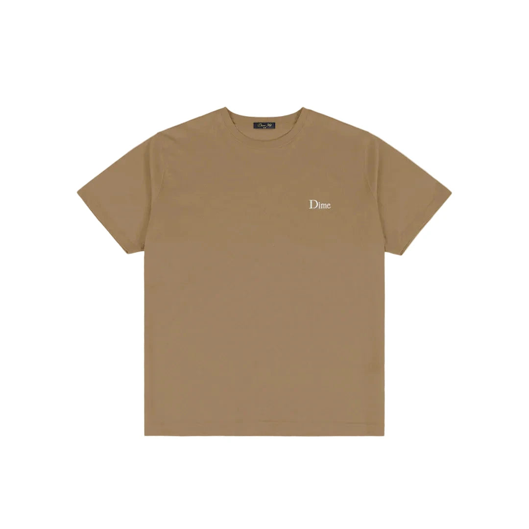 DIME Classic Small Logo T-Shirt Tan Men's Short Sleeve T-Shirts Dime MTL