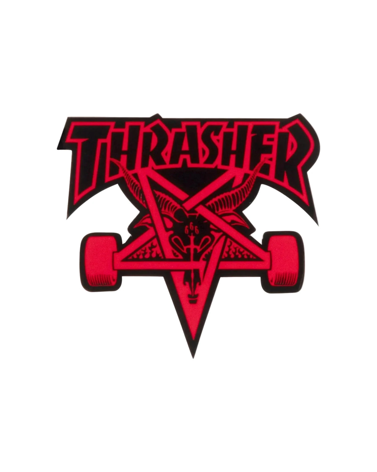 THRASHER Skate Goat 4" Red Sticker Stickers Thrasher