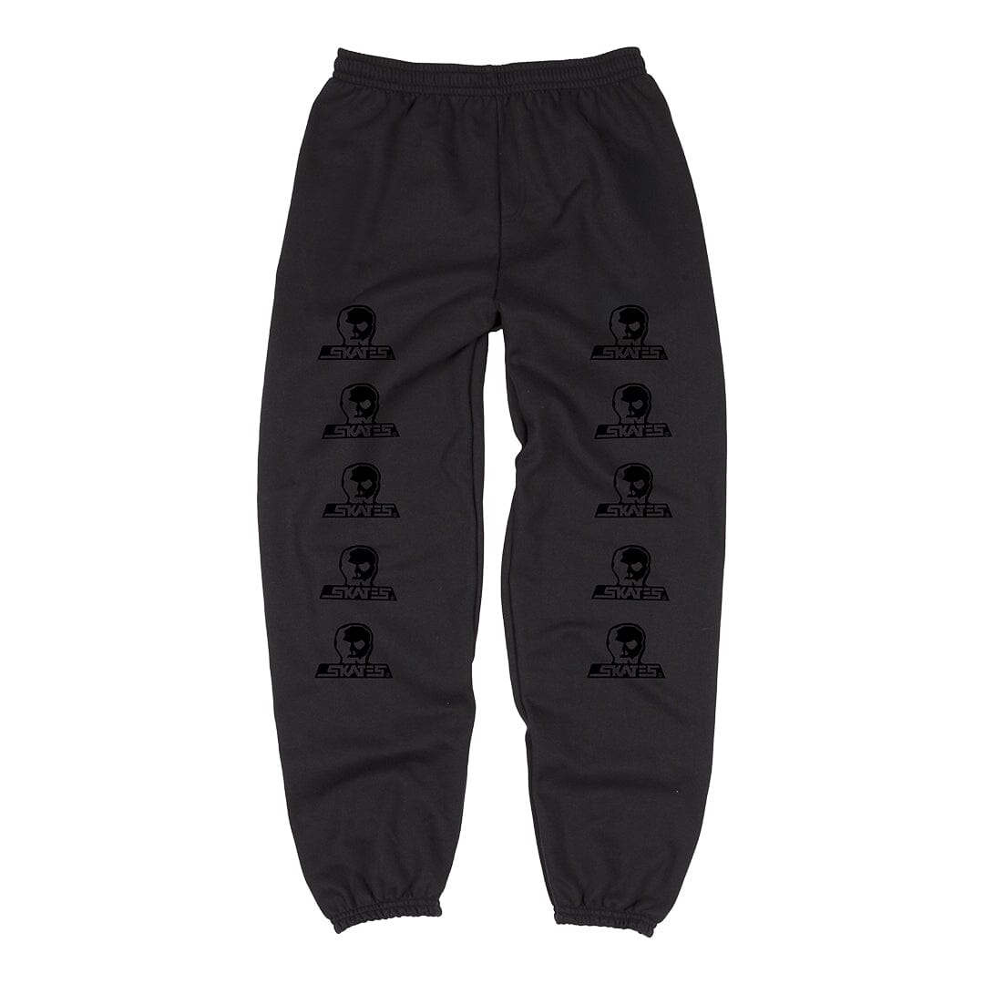 SKULL SKATES Two Tone Blackout Sweatpants Black Men's Sweatpants Skull Skates