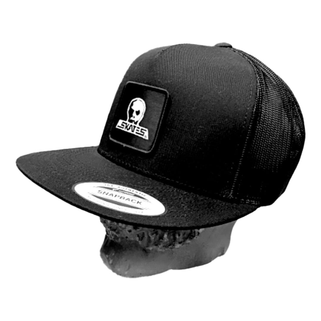 SKULL SKATES Patch Trucker Hat Black Men's Hats Skull Skates