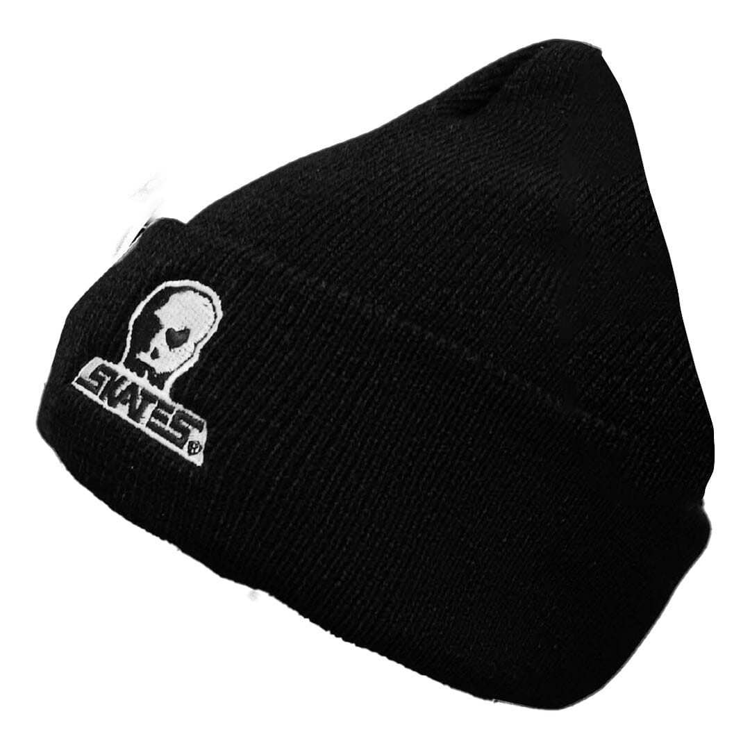 SKULL SKATES Embroidered Logo Cuff Beanie Black