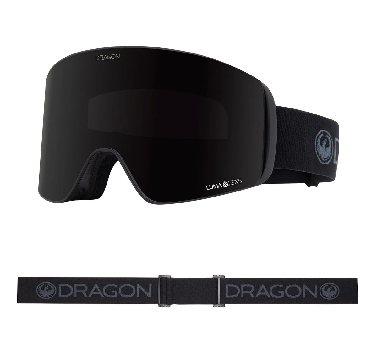 DRAGON Slain Mag Cylindrical Blackout - Lumalens Midnight + Lumalens Violet Snow Goggle Snow Goggles Dragon