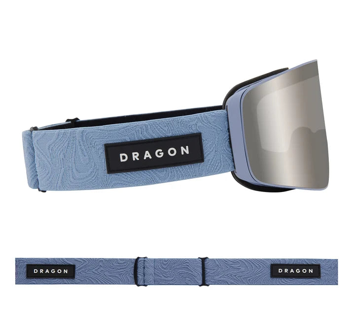 DRAGON Slain Mag Cylindrical Steel Blue - Lumalens Silver Ion + Lumalens Amber Snow Goggle Snow Goggles Dragon