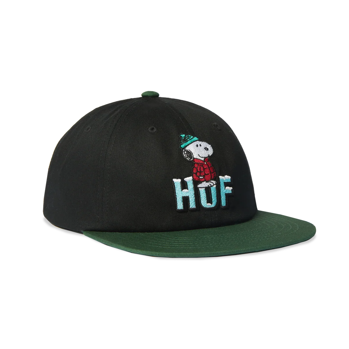 HUF Snoopy Puffer Snapback Hat Black Men's Hats Huf