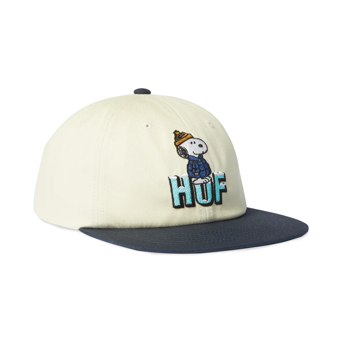 HUF Snoopy Puffer Snapback Hat Bleach Men's Hats Huf