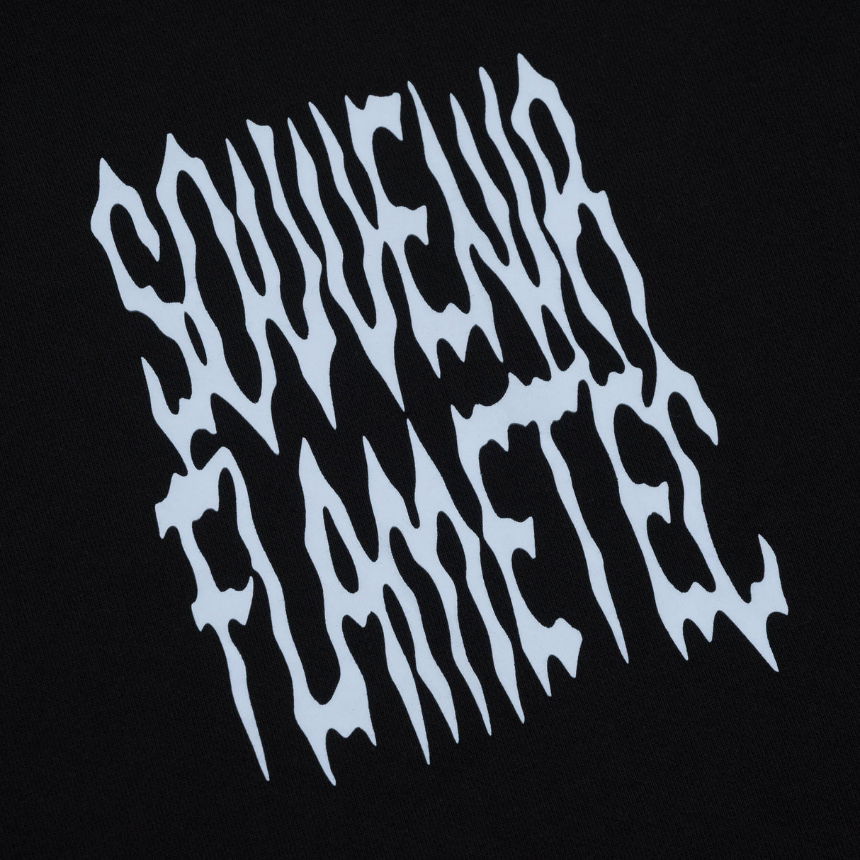 SOUVENIR Flametec Ice Pullover Hoodie Black Men's Pullover Hoodies Souvenir