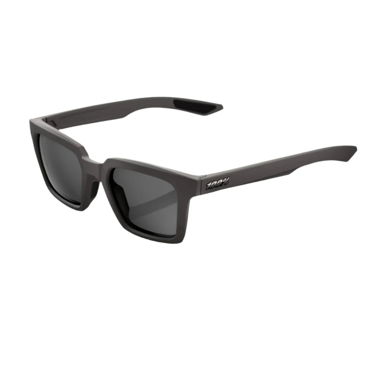 100% Erba Matte Dark Smoke - Smoke Sunglasses Sunglasses 100%