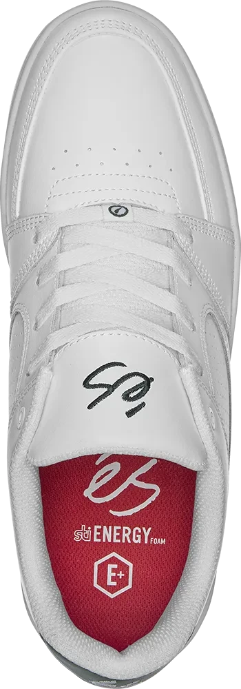 ES Accel Slim Shoe White/Dark Green Men's Skate Shoes Es