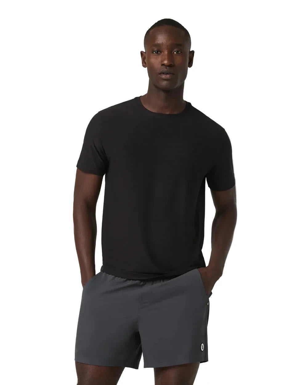 VUORI Strato Tech T-Shirt Black Men's Short Sleeve T-Shirts Vuori