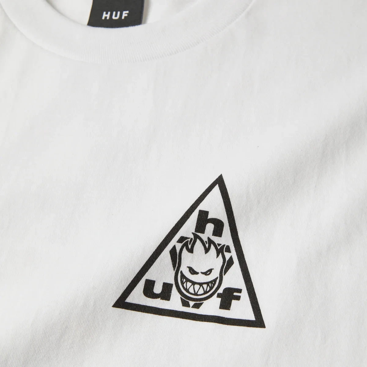 HUF X Spitfire Triple Triangle T-Shirt White Men's Short Sleeve T-Shirts Huf