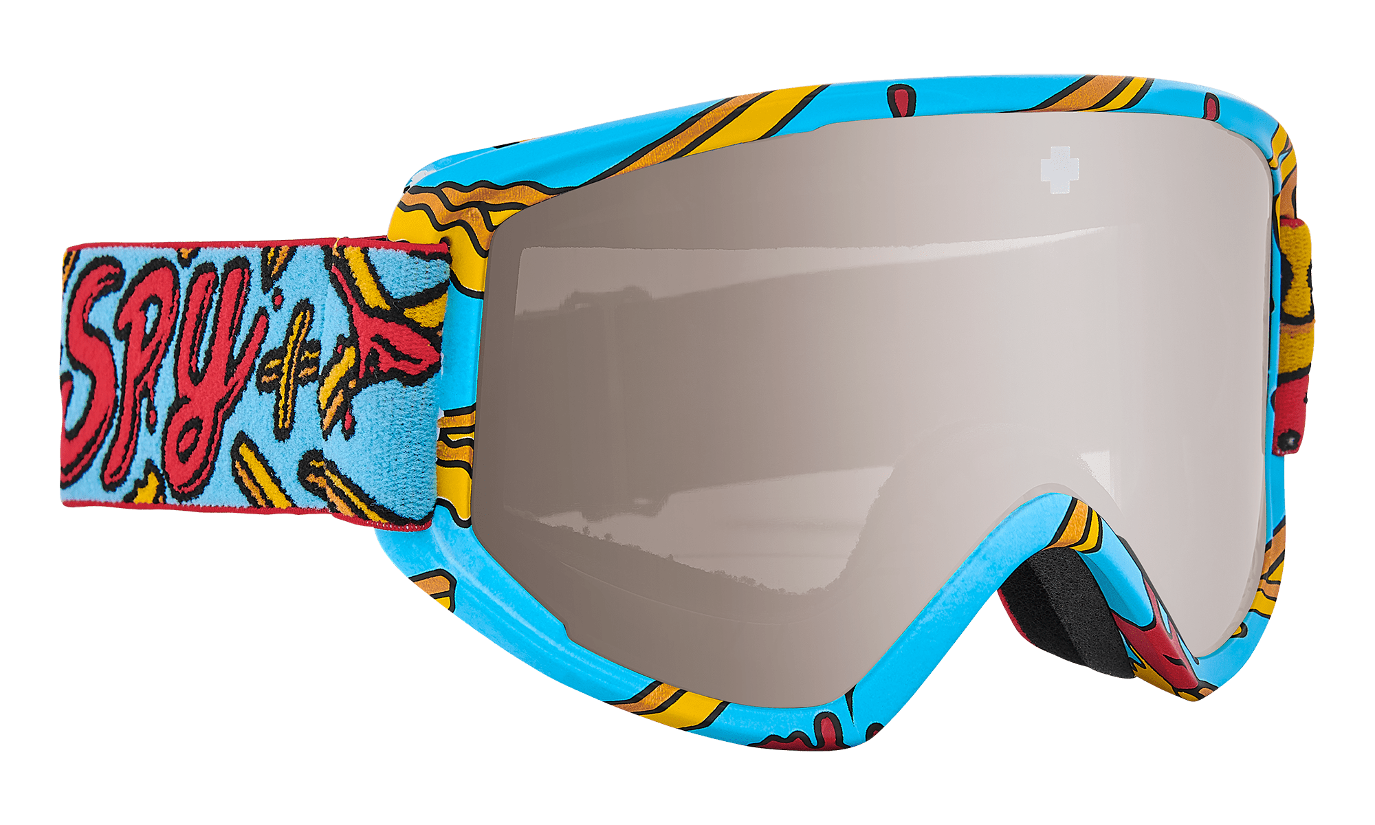 SPY Youth Crusher Elite Jr Pizza French Fries - Bronze Silver Spectra Snow Goggle Snow Goggles Spy 