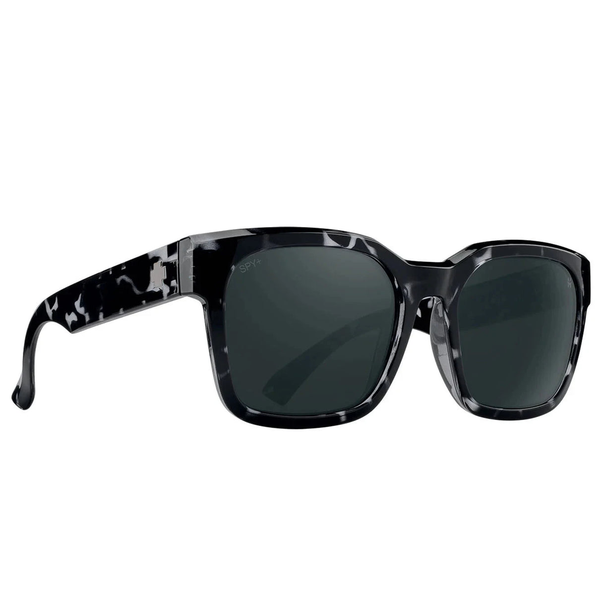 SPY Dessa Black Marble Tortise - Happy Boost Gray Green Sunglasses Sunglasses Spy