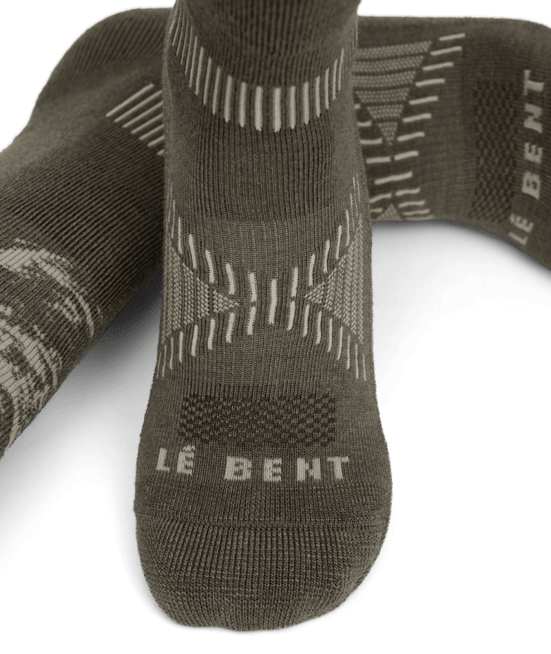 LE BENT Sammy Carlson Pro Series Light Cushion Snow Socks Alpine Ash Men's Snowboard Socks Le Bent