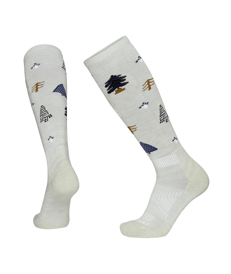 LE BENT Women's Forest Light Cushion Snow Sock Sea Foam Women's Snowboard Socks Le Bent