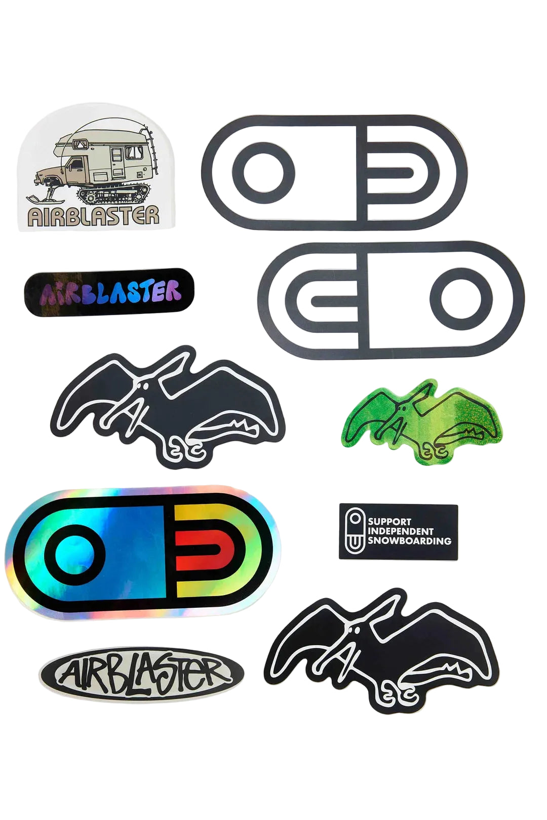 AIRBLASTER Sticker Pack Stickers Airblaster