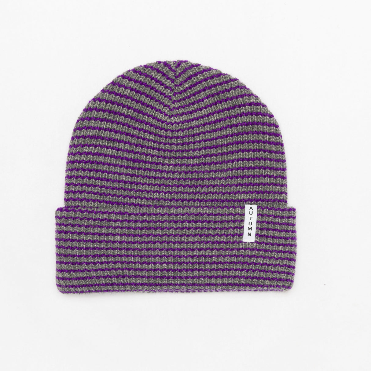 AUTUMN Stripe Youth Beanie Grey Boy's Beanies Autumn