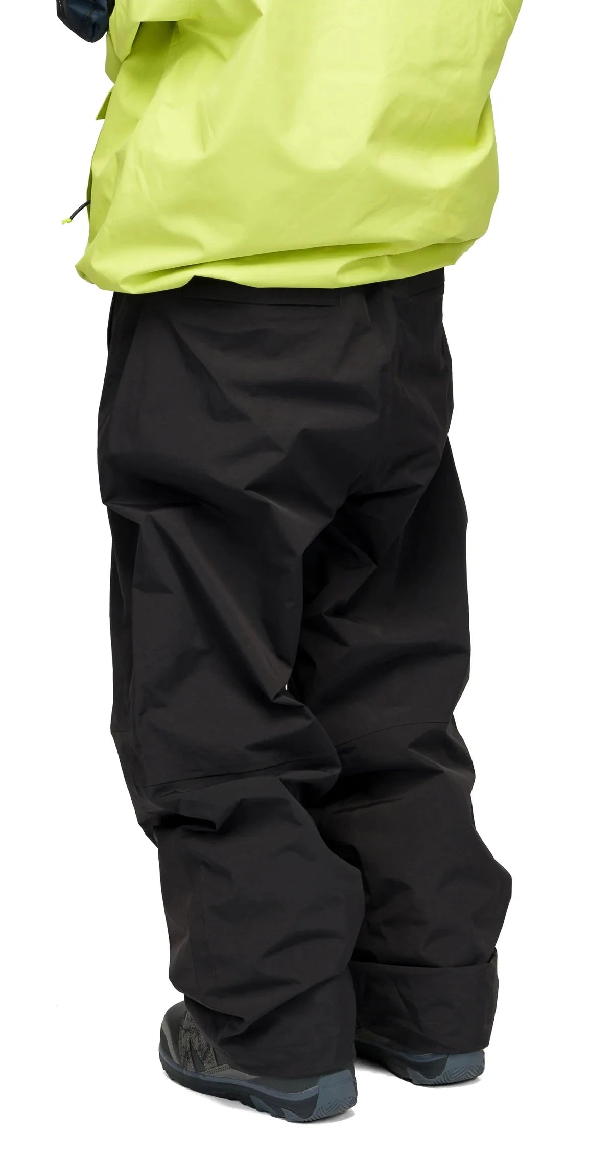 SOUVENIR Pleated Chino Snow Pants Black 2027 Men's Snow Pants Souvenir