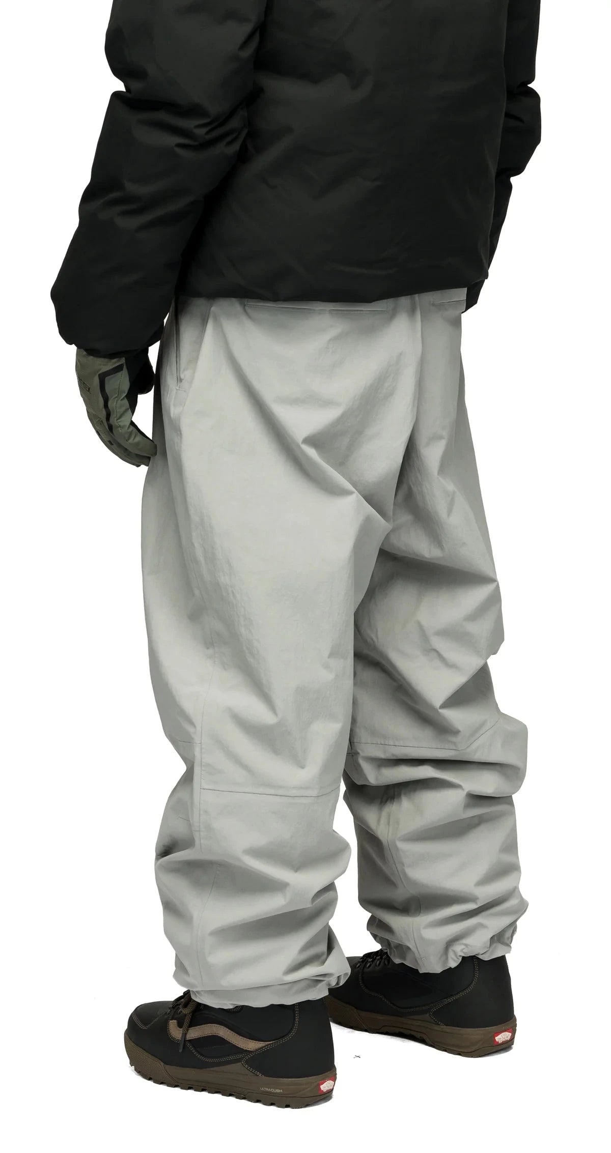 SOUVENIR Pleated Chino Snow Pants Medium Grey 2027 Men's Snow Pants Souvenir