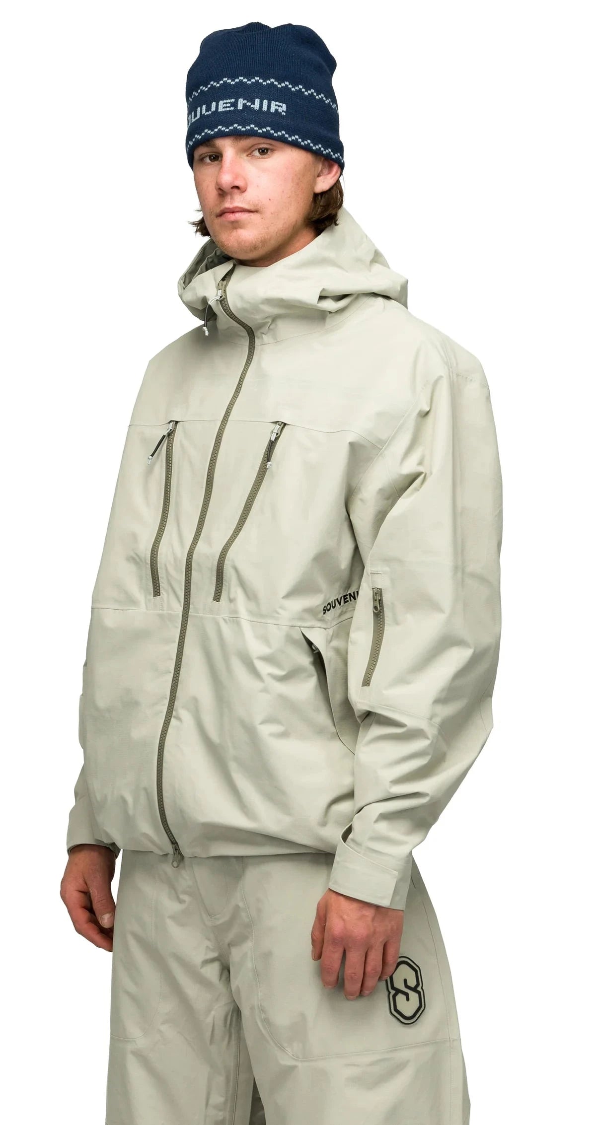 SOUVENIR 3 Ply Ripstop Snow Jacket Wet Sand 2027 Men's Snow Jackets Souvenir