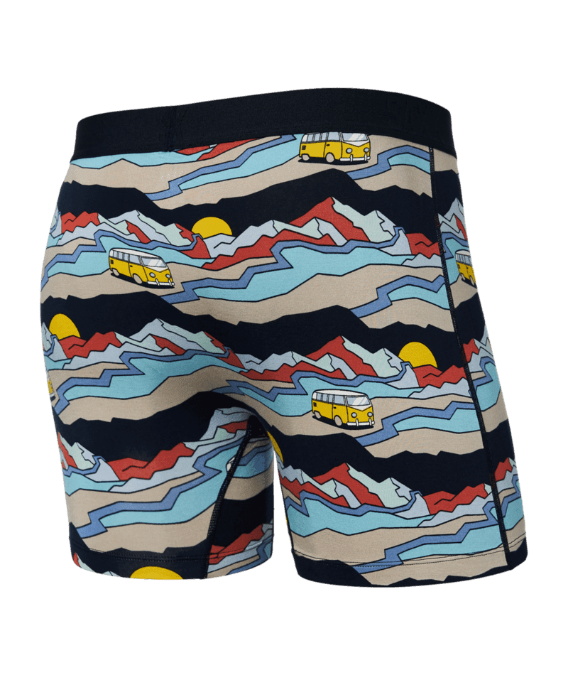 SAXX Ultra Super Soft Boxer Brief Underwear Cabin Fever/Multi Men's Underwear Saxx