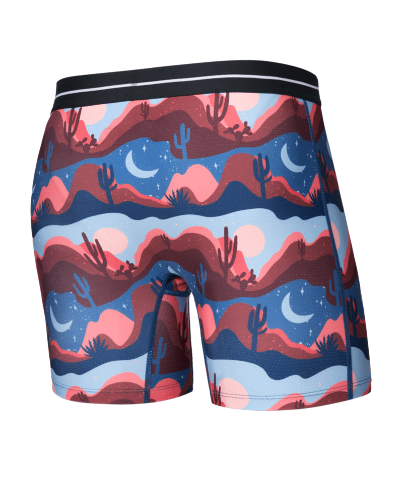 SAXX Volt Breathable Mesh Boxer Brief Underwear Canyon Daze-Red Clay Men's Underwear Saxx