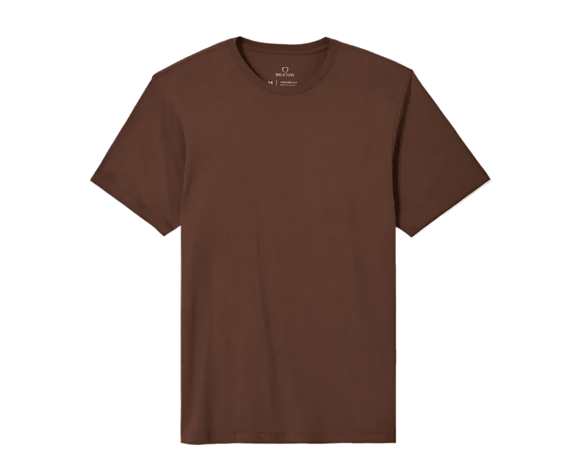 BRIXTON Basic Premium T-Shirt Pinecone Brown Men's Short Sleeve T-Shirts Brixton