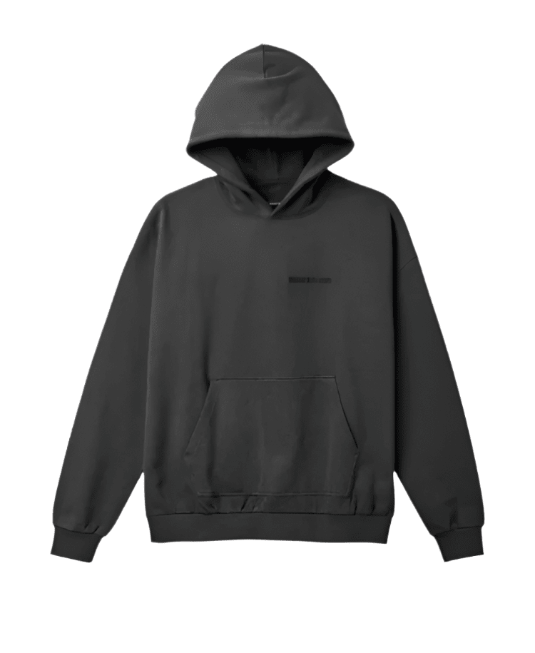 BRIXTON Embroidered Heavy Weight Hoodie Washed Black Men's Pullover Hoodies Brixton