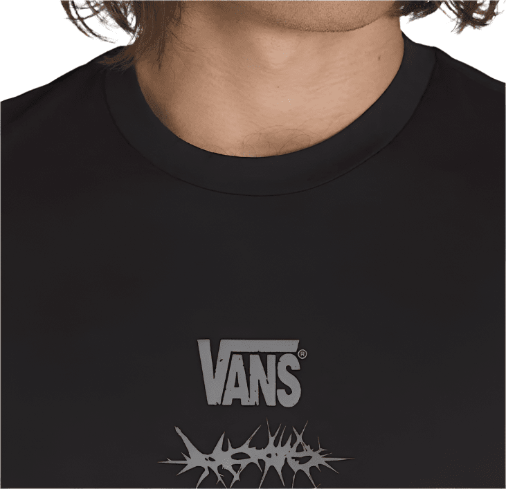 VANS MTE Outline Hybrid T-Shirt Black Men's Short Sleeve T-Shirts Vans