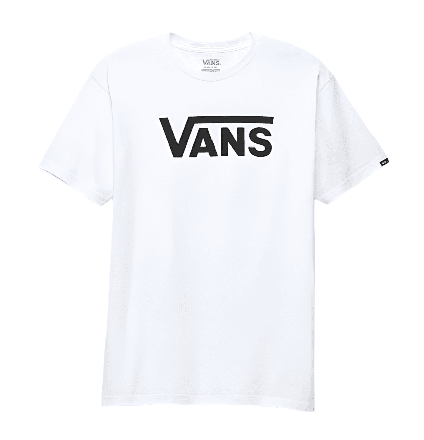 VANS Classic T-Shirt White/Black Men's Short Sleeve T-Shirts Vans
