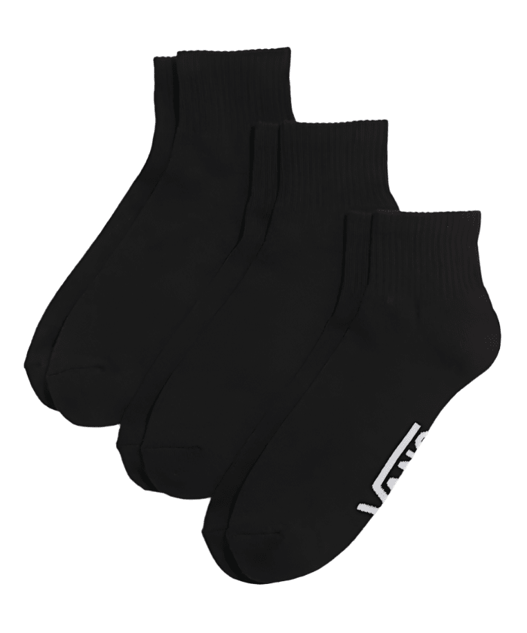 VANS Classic Ankle Socks 3 Pack Black Men's Socks Vans