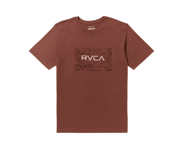 RVCA Topo XL T-Shirt Red Earth Men's Short Sleeve T-Shirts RVCA
