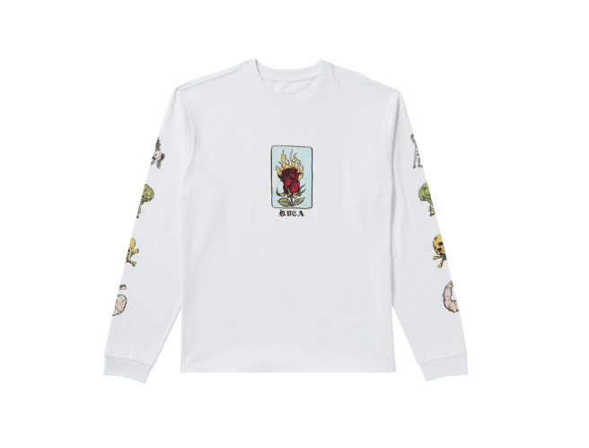RVCA KSL Long Sleeve T-Shirt White Men's Long Sleeve T-Shirts RVCA