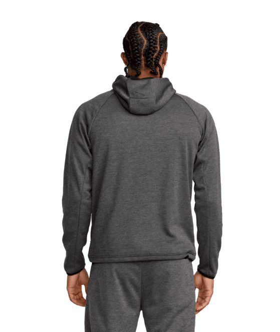 RVCA Balance Tech Fleece Zip Hoodie RVCA Black Heather Men's Zip Hoodies RVCA