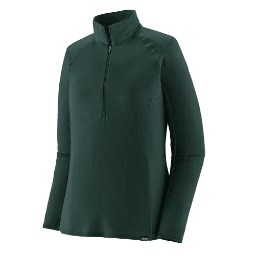 PATAGONIA Women's Capilene Thermal Weight Zip Neck Base Layer Cascade Green Women's Base Layers Patagonia