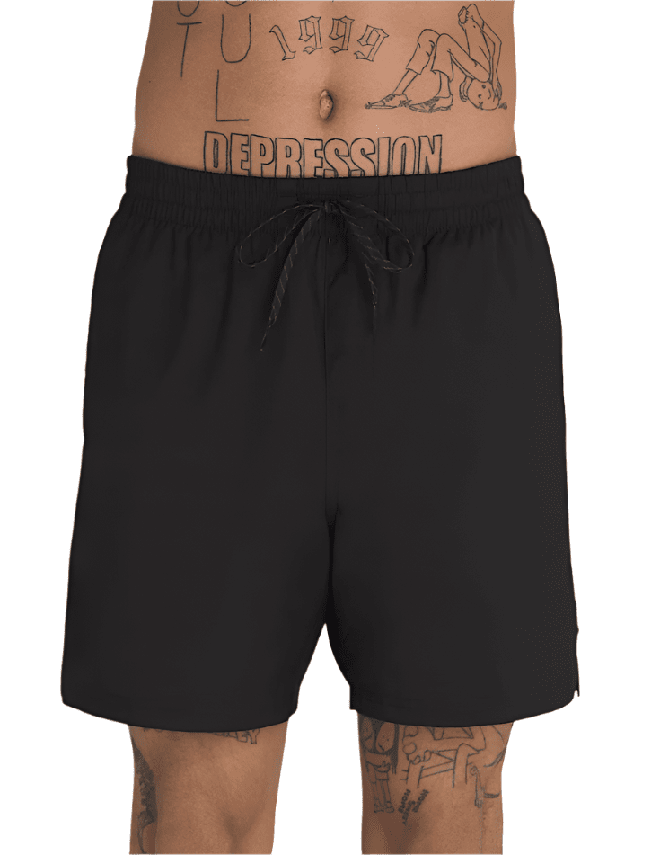 VANS Primary Solid Elastic Boardshort Black Men's Boardshorts Vans
