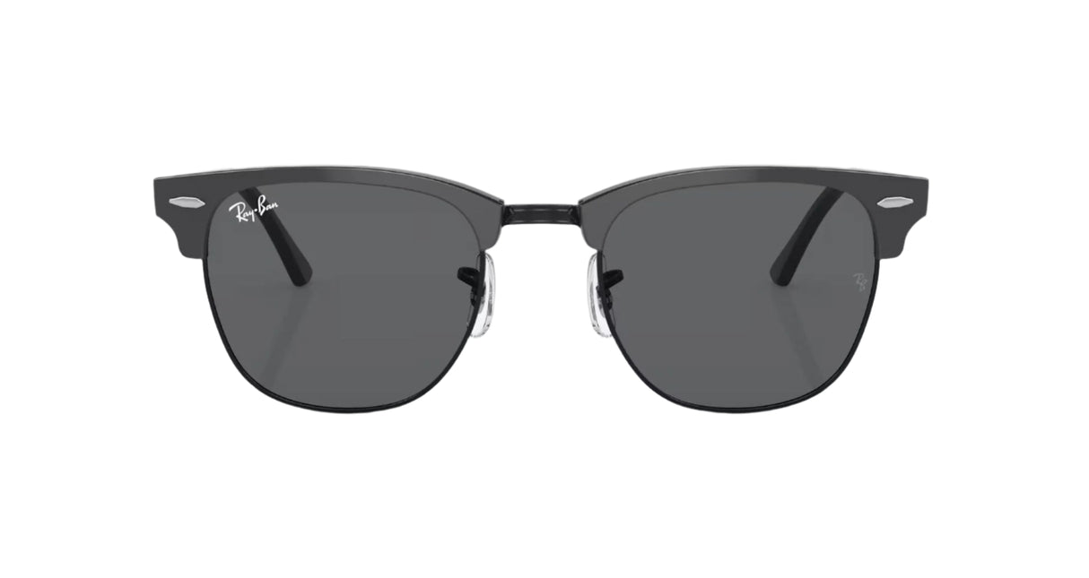 RAY-BAN Clubmaster Grey On Black - Dark Grey Sunglasses Sunglasses Ray-Ban