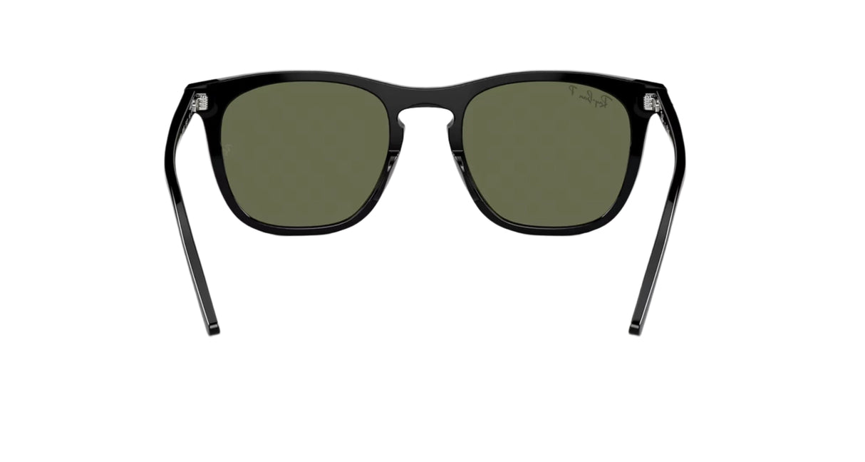 RAY-BAN RB2210 Polished Black - Green Polarized Sunglasses Sunglasses Ray-Ban