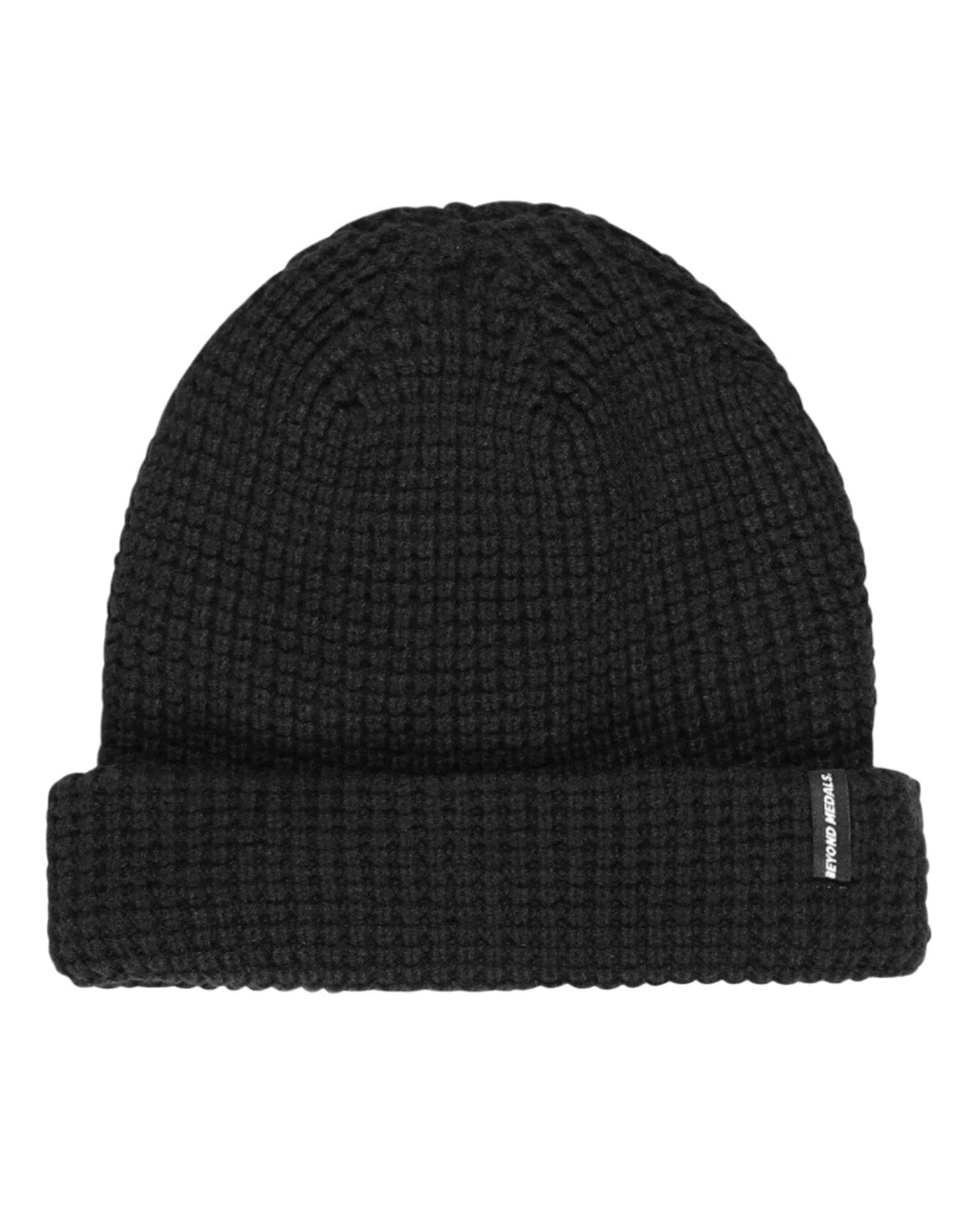 BEYOND MEDALS Waffle Beanie Black Men's Beanies Beyond Medals
