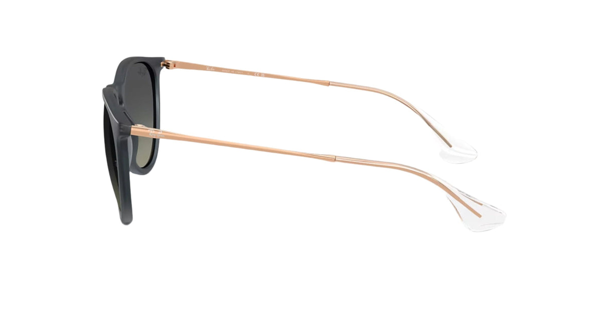 RAY-BAN Erika Polished Rubber Blue - Gradient Grey Sunglasses Sunglasses Ray-Ban