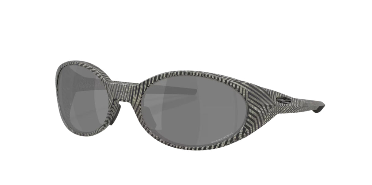 OAKLEY Eye Jacket Redux Matte Grey Ink Fingerprint - Prizm Black Sunglasses Sunglasses Oakley
