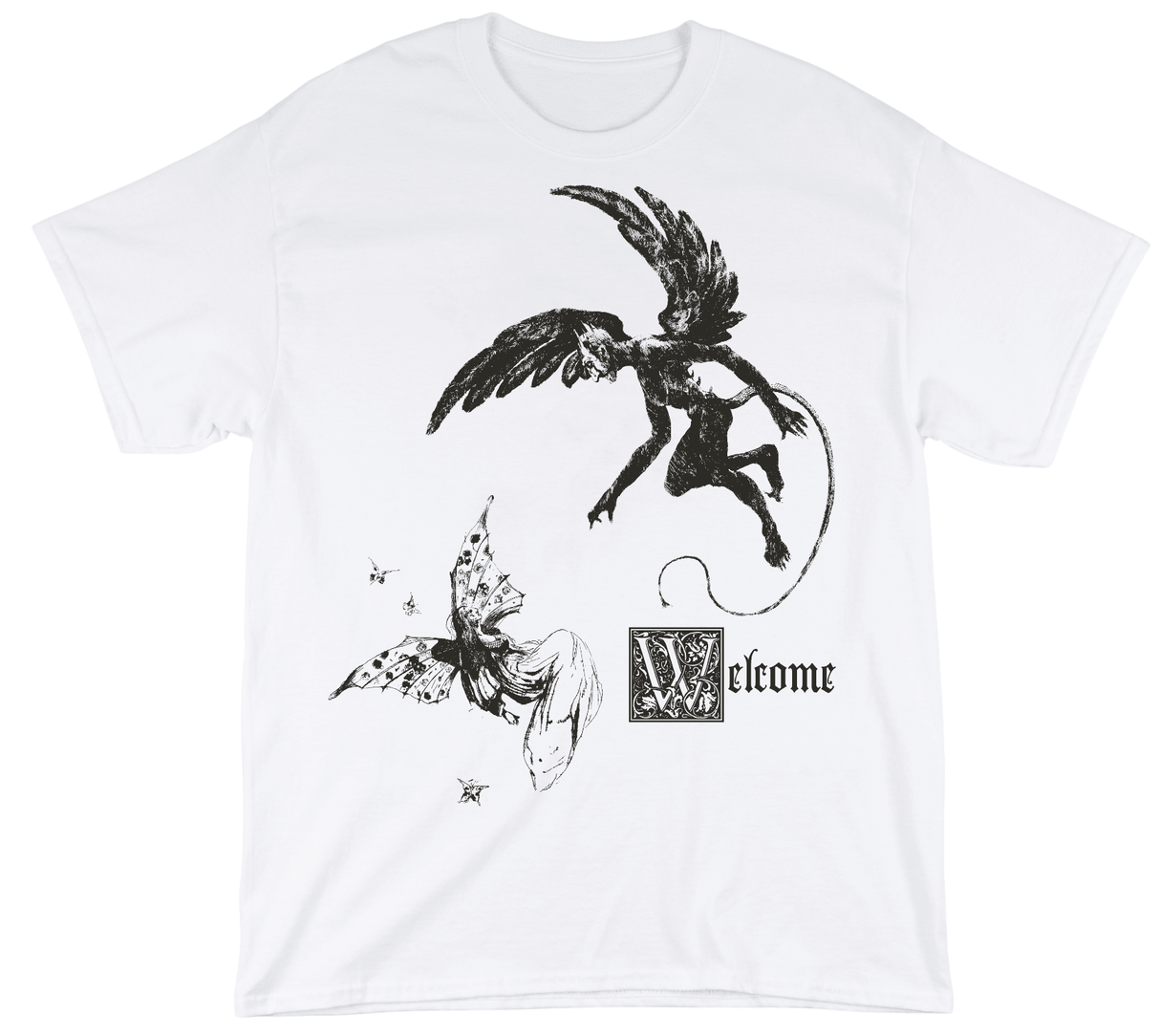 WELCOME Fairy T-Shirt White Men's Short Sleeve T-Shirts Welcome