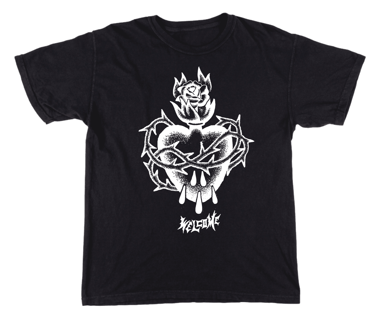 WELCOME Hallowed T-Shirt Black Men's Short Sleeve T-Shirts Welcome