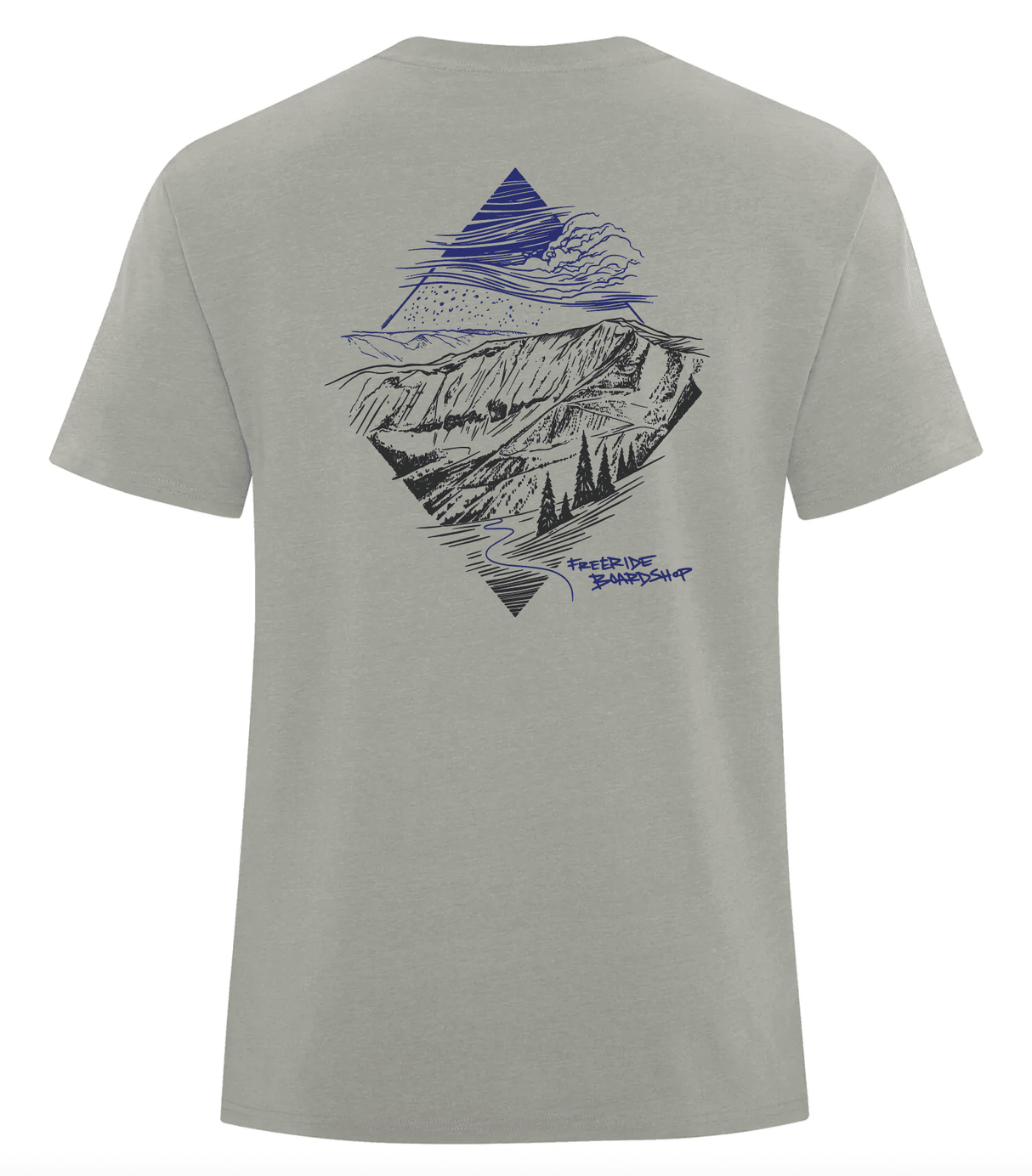 FREERIDE Proper Bowl T-Shirt Grey Men's Short Sleeve T-Shirts Freeride