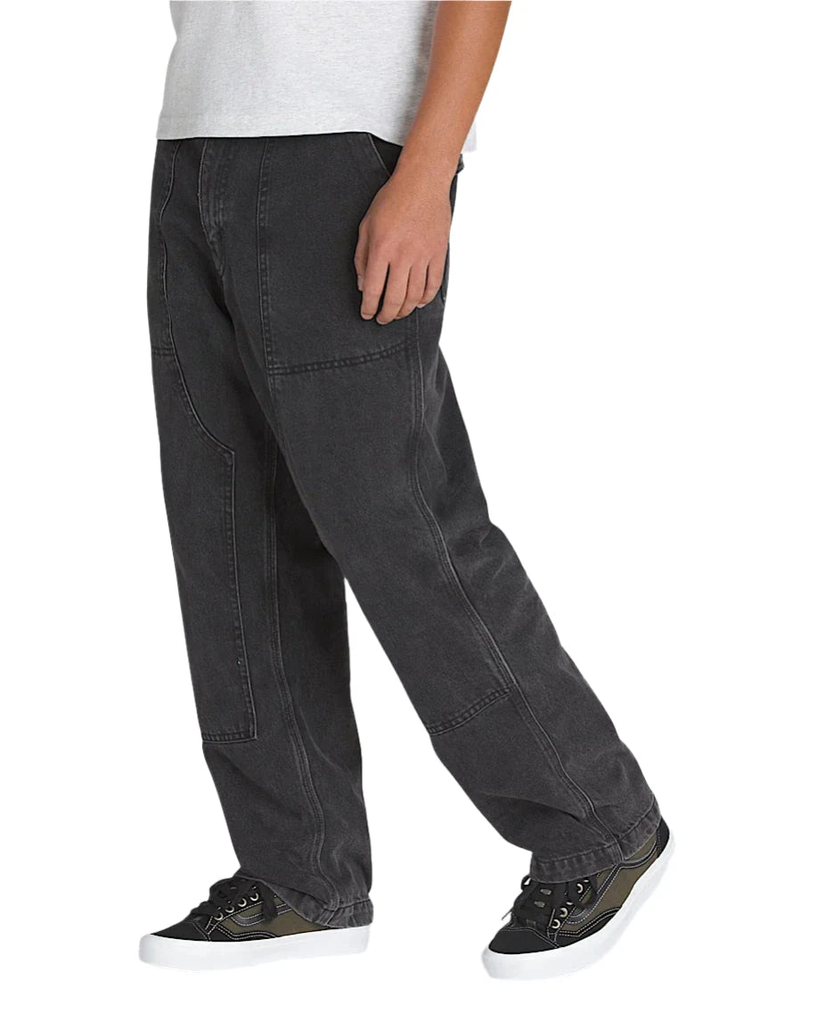 VANS Skate Loose Utility Denim Pants Pirate Black Men's Denim Vans