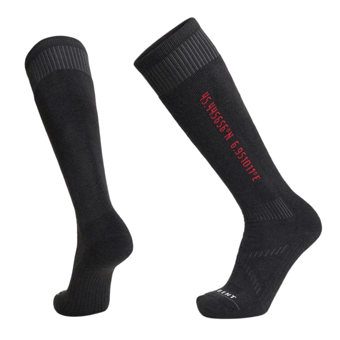 LE BENT Core Full Cushion Snow Socks Black Men's Snowboard Socks Le Bent M