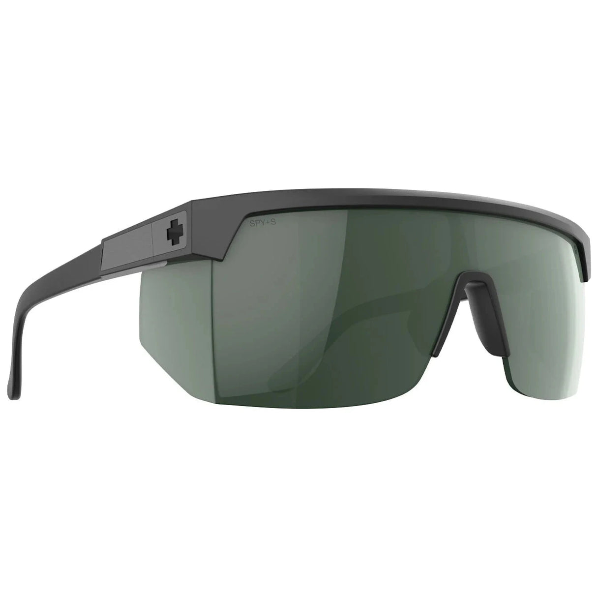 SPY Super Flynn Matte Black - Happy Grey Green Sunglasses Sunglasses Spy