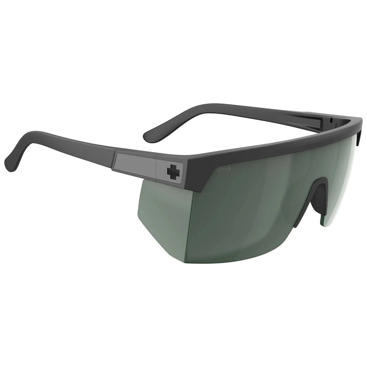 SPY Super Flynn Matte Black - Happy Grey Green Sunglasses Sunglasses Spy