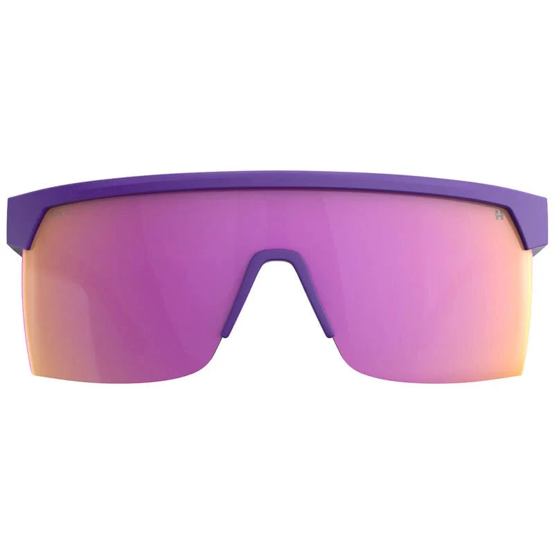 SPY Super Flynn Matte Purple - Happy Grey Green Pink Mirror Sunglasses Sunglasses Spy